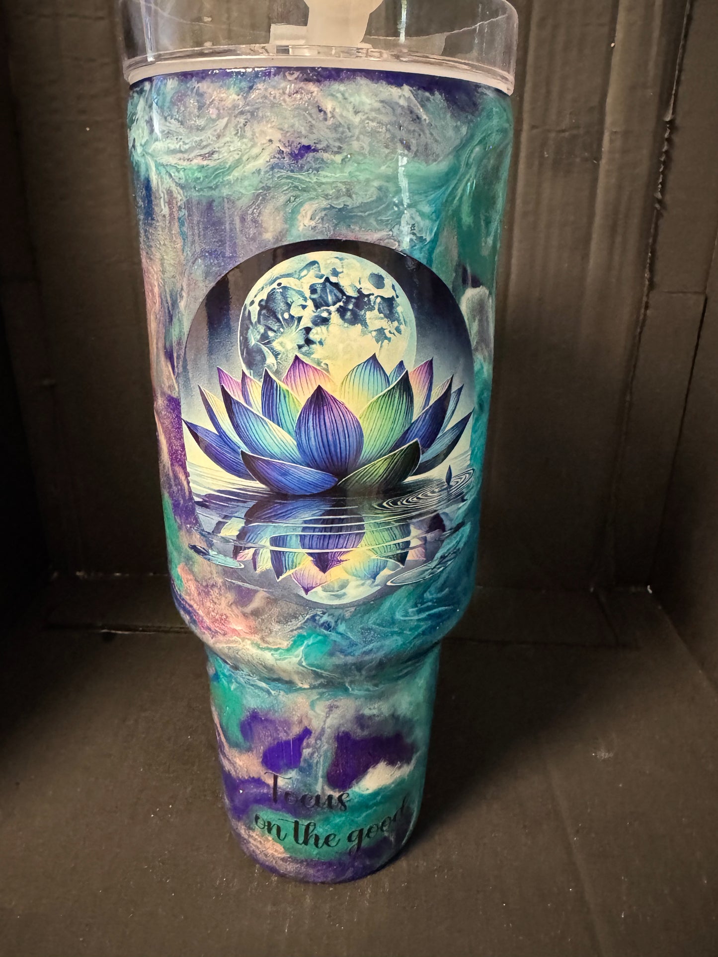 Teal lotus