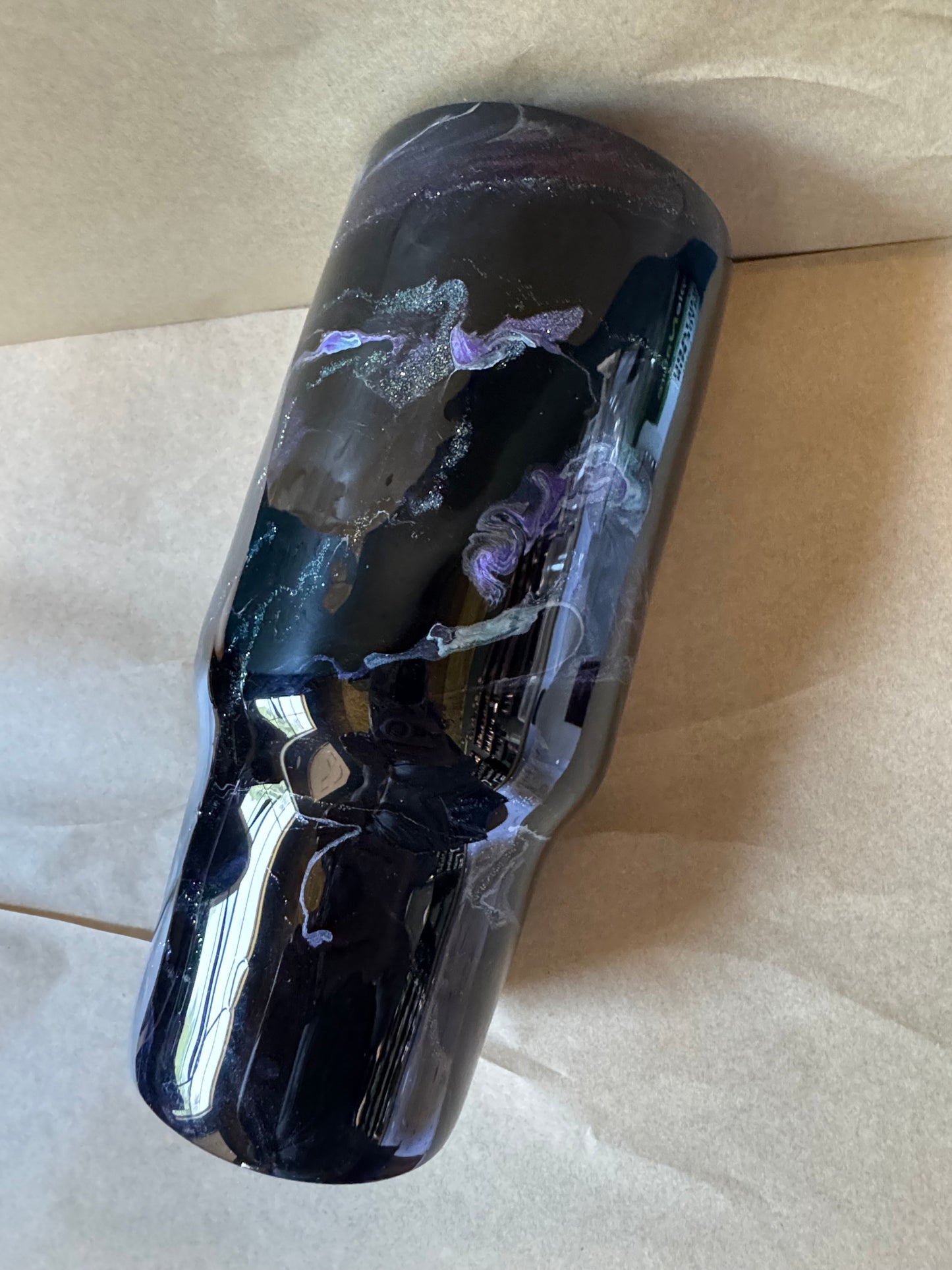 Constellation Moth & Black Rose Tumbler – 30oz