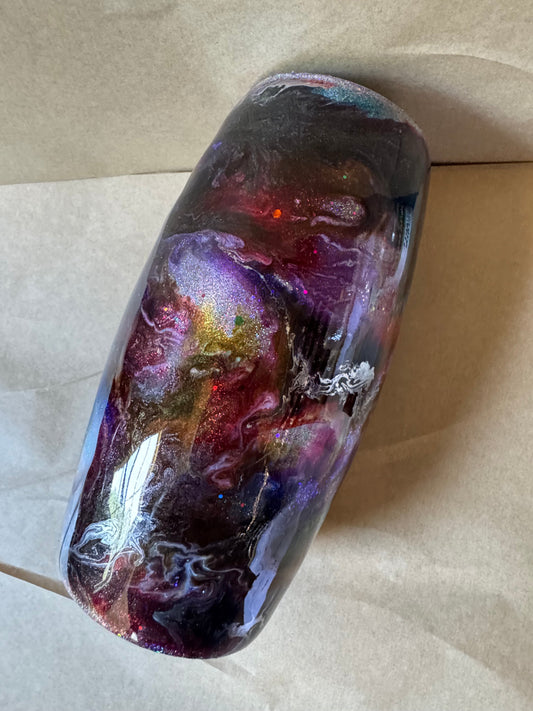 Crimson Nebula Stemless Wine Glass – 26oz