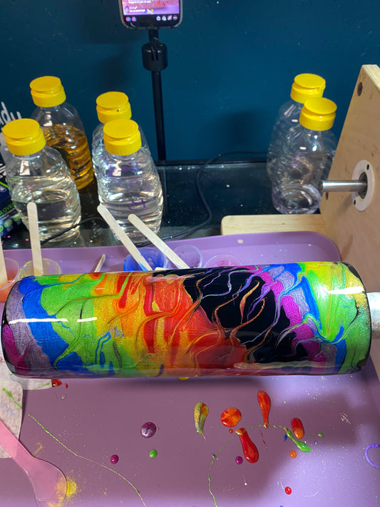30 oz Skinny Tumbler – Custom Resin